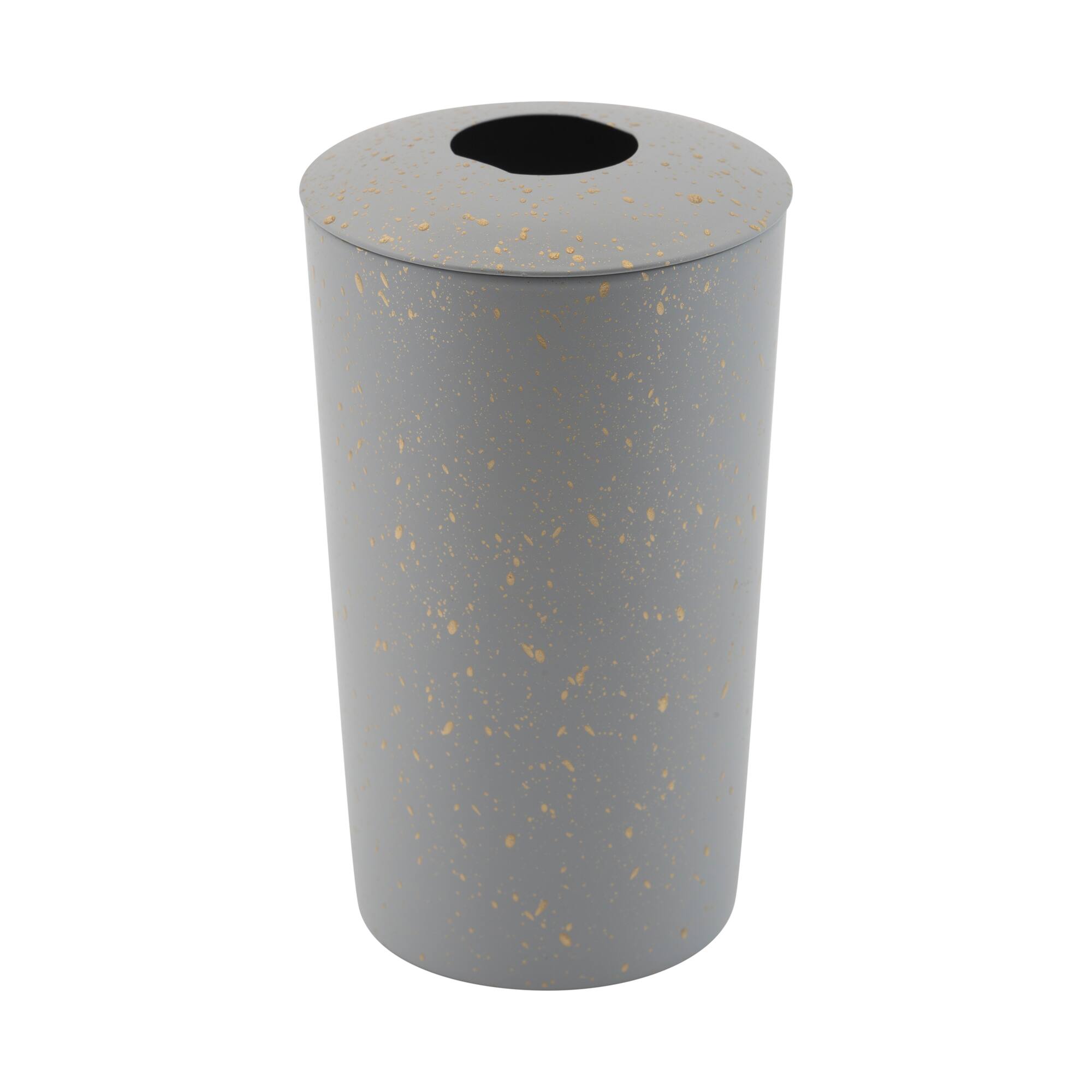 Elle Décor Gray Modern Metal Soap Pump